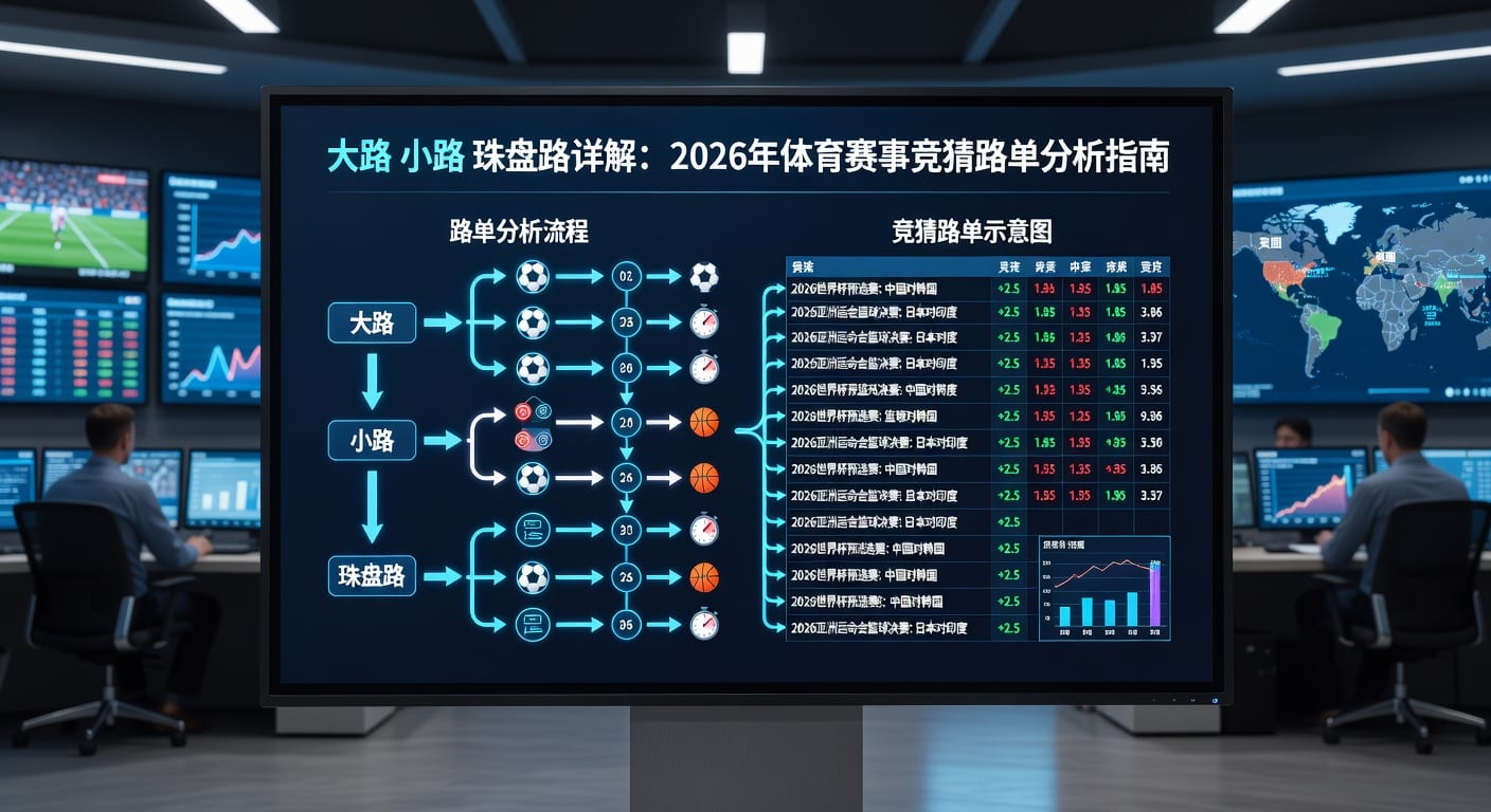 大路小路珠盘路：赛事竞猜趋势分析技巧